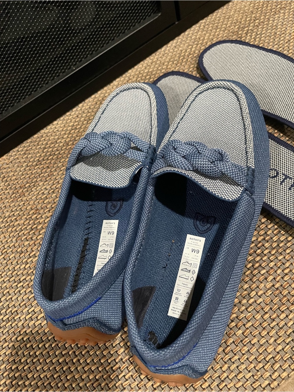 Rothy's The Braid Driver Loafers- Chambray - Picture 5 of 14
